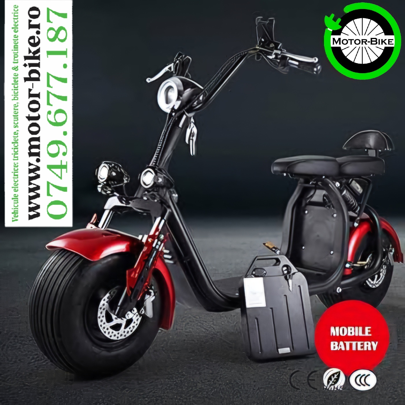 Moped Electric SHANSU CP1.3 VAGABOND Red