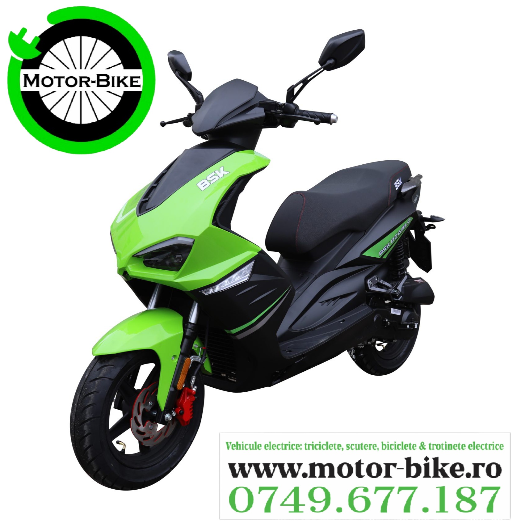 Scuter Benzina Diablo Green 49cc