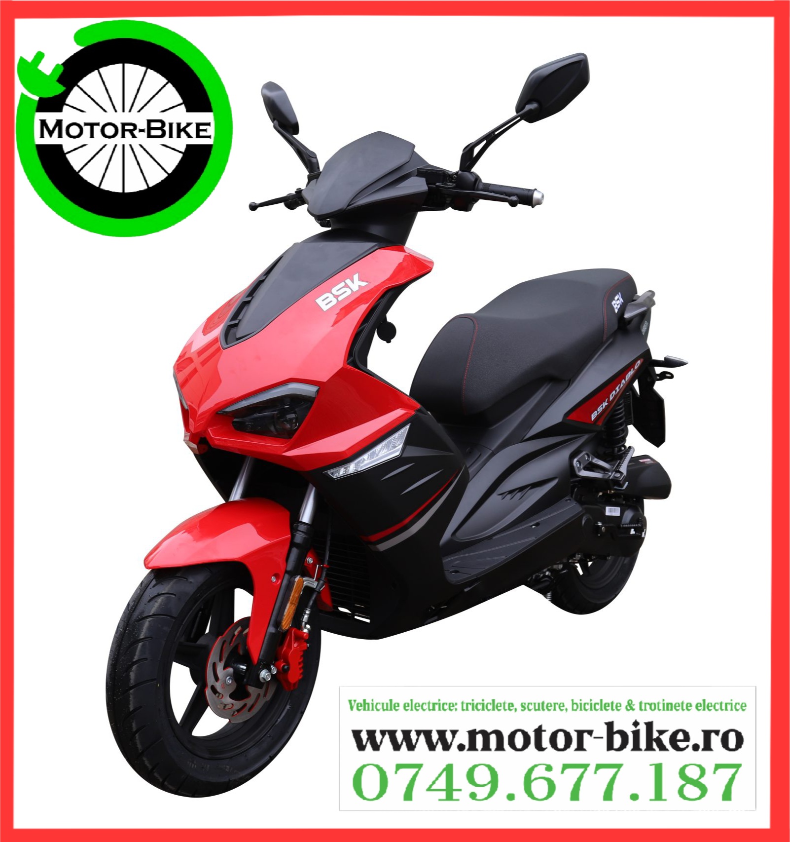 Scuter Benzina Diablo Red 49cc