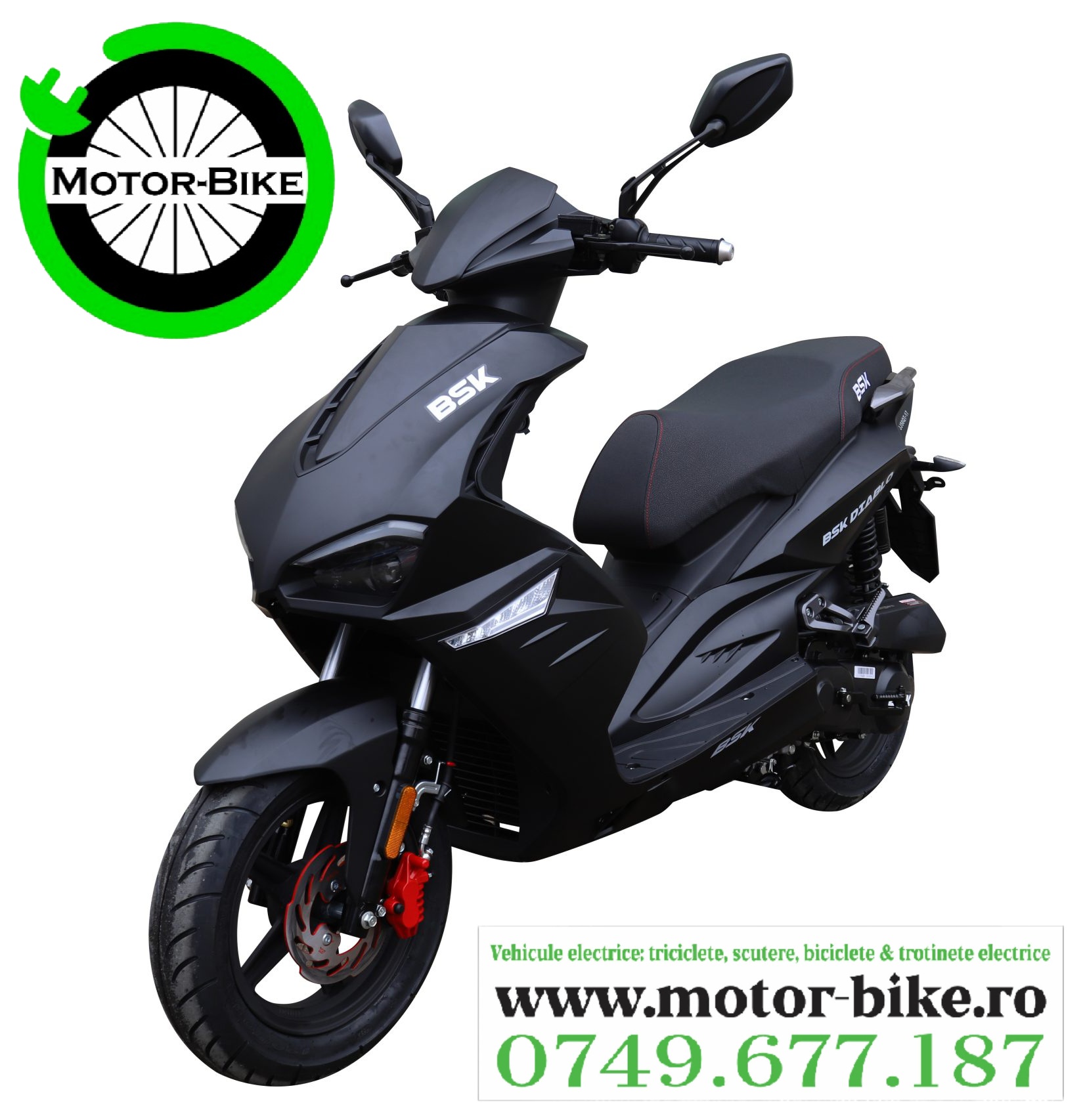 Scuter Benzina Diablo Black 49cc