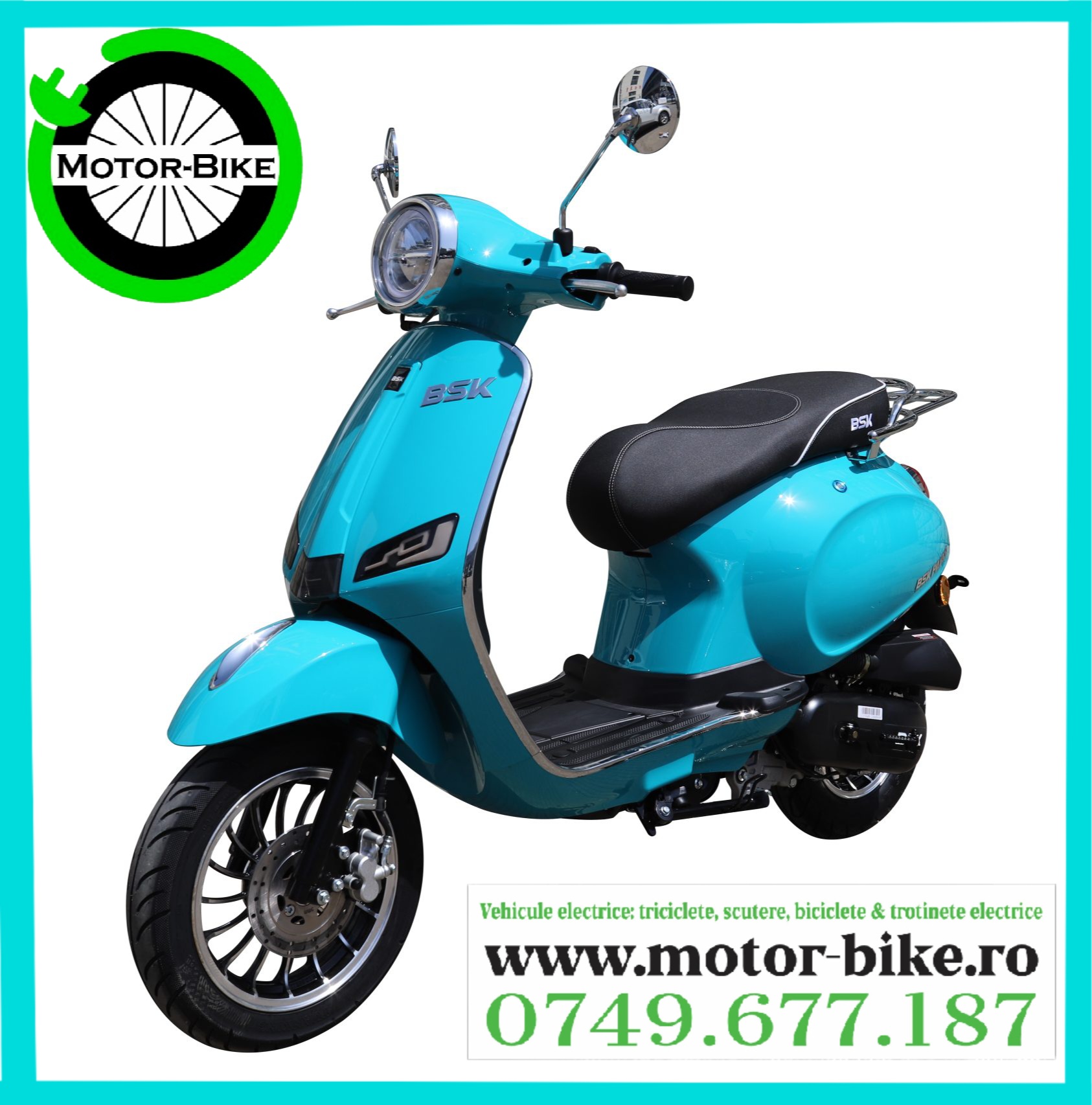 Scuter Benzina Pablo Blue 49cc