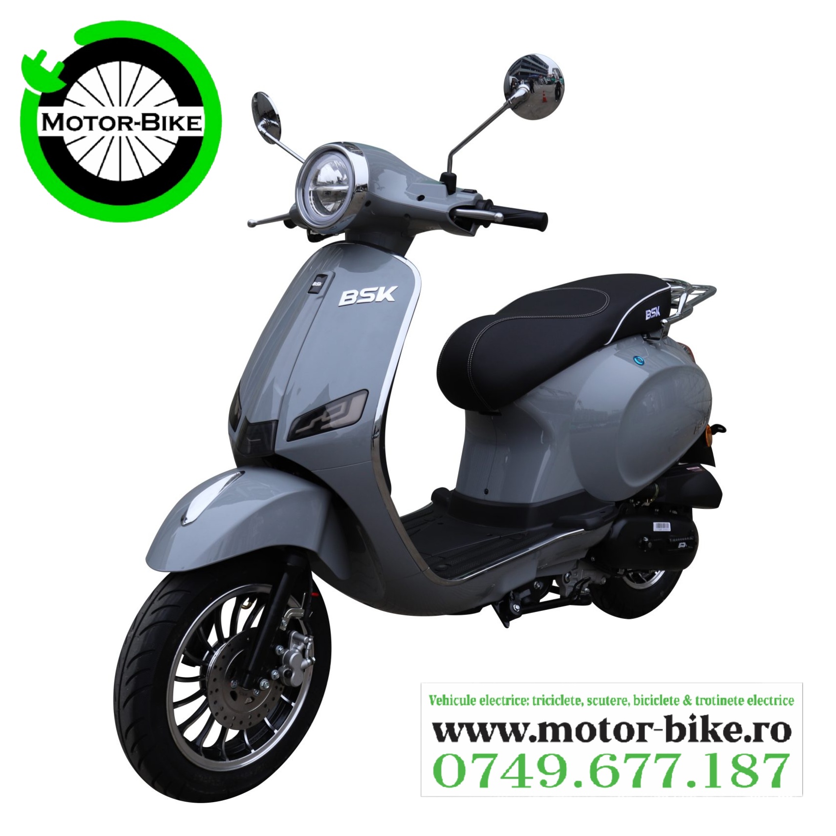 Scuter Benzina Pablo Grey 49cc