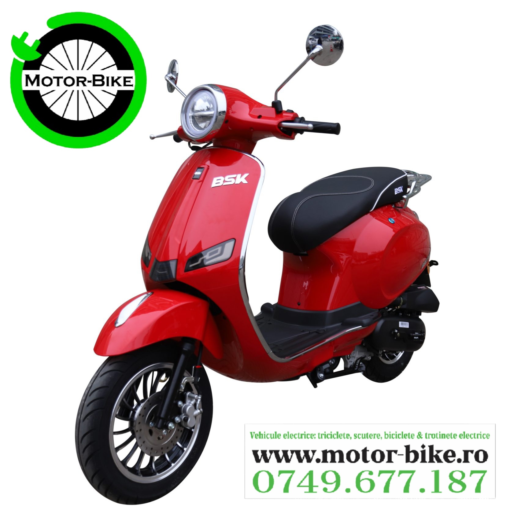 Scuter Benzina Pablo Red 49cc