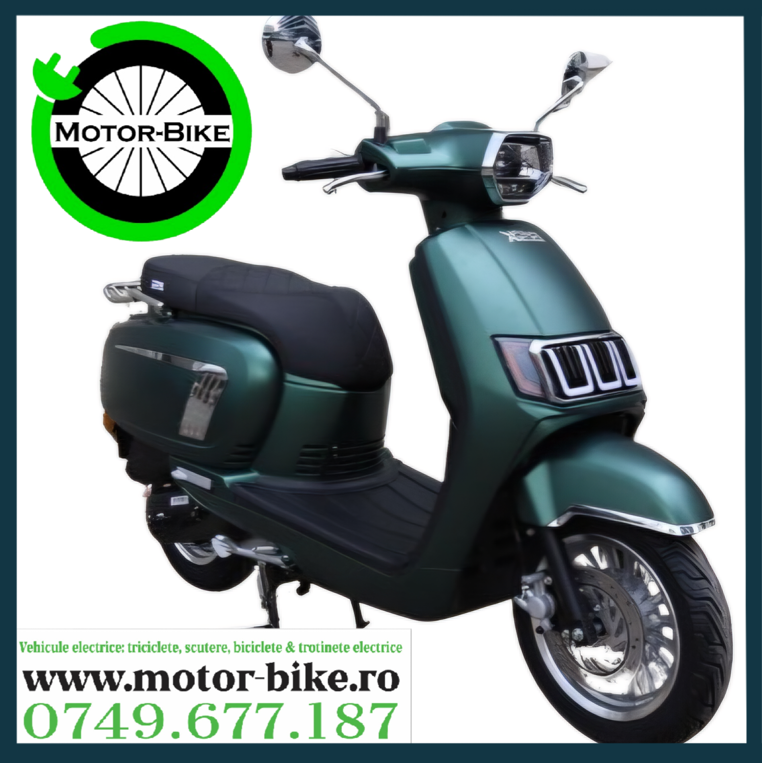 Scuter Benzina Leon Green 49cc